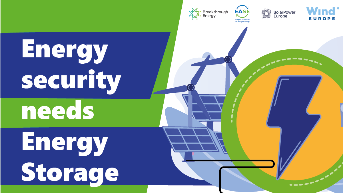 Open Letter Energy security needs energy storage